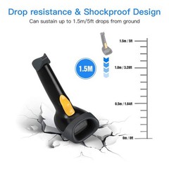Eyoyo Handheld USB 2D Barcode Scanner, Wired Automatic QR Code Scanner PDF417…