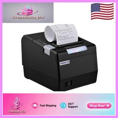 Compact 80mm Thermal Printer with USB & Ethernet – User-Friendly for Windows/Mac