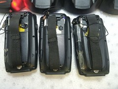 – LOT OF 3 JANAM XM66 WINDOWS MOBILE 6.1 HANDHELD COMPUTERS W/ CRD-P4 CHARGER