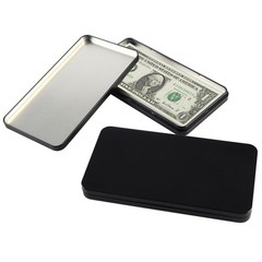 MC MEICHUANG 4 PCS Black Metal Cash Box Money Saving 6.7″L x 3.5″W,