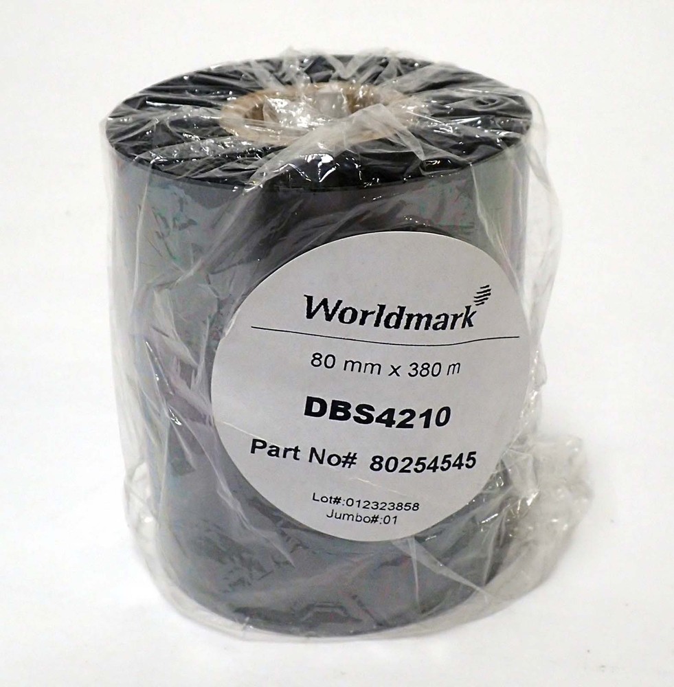 WORLDMARK 80254545 80mm X 380m DBS4210 CARBON RIBBON NEW