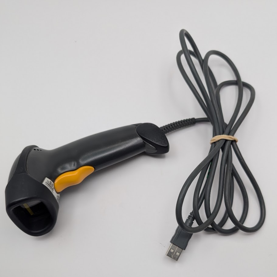 Symbol LS2208-SR20007R-NA USB Barcode Scanner with Cable Black Yellow