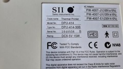 SEIKO SII DPU 414-30B THERMAL PRINTER + POWER SUPPLY + SERIAL CABLE AND TESTED