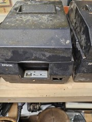 (2) Epson TM-U220B POS Receipt Printer For Parts or Repair