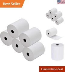 Biodegradable Thermal Receipt Paper 3-1/8″ x 230ft – 5 Rolls with Warning Signal