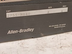 Allen-Bradley 2755-NB40 Ser A Rev A wiring base for scanner, made in USA