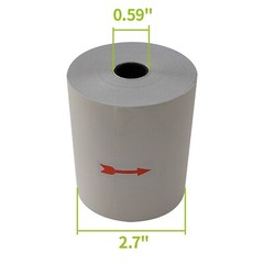 (32 Rolls) 2-Ply Carbonless 3″ x 95′ White/Yellow Receipt Paper for Restaurants