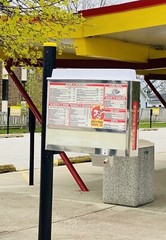 Order-Matic Curbside Stall Menus Ordermatic POS Drive-In Stainless Steel -22 Set