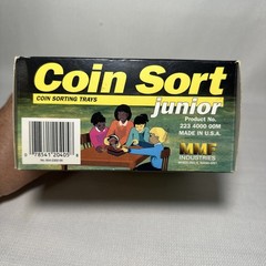 Vintage Coin Sort Junior Speed Coin Sorting Trays Set Change Counter In Box