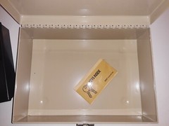 New MMF Industries Beige Color Steel Metal Money Lock Box with Tray and Key