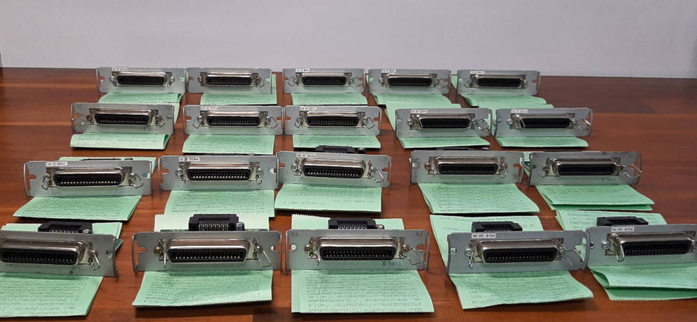 Lot of 20 Epson UB-P02II Parallel Port Adapter Interface Cards 220B 88V 200B