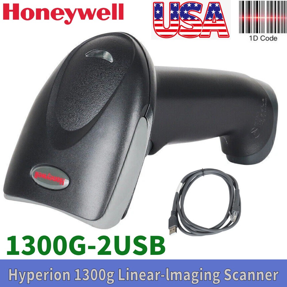 Honeywell Hyperion 1300G Handheld 1D Barcode Scanner Reader With USB Cable USA