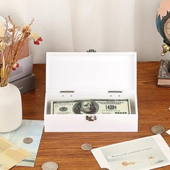 Acrylic Lockable Cash Box Money Storage Box Holder Single Row Cash Tray
