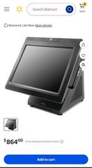 NCR RealPOS 72XRT POS 7616-1300-8801 Terminal W/Key & Card Rder No Hard Drive