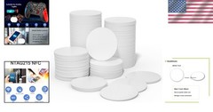 10Pcs NTAG215 NFC Tags – Customizable White Coin Cards for Android Devices