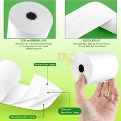 30 Rolls 3 1/8″ x 190′ Thermal Receipt Paper for Retail POS Systems