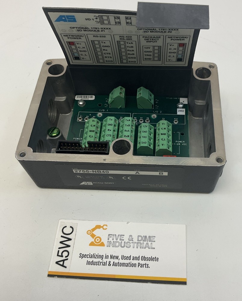 Allen Bradley 2755-NB40 Ser A Rev B Accu-Sort Wiring Base (GR195)