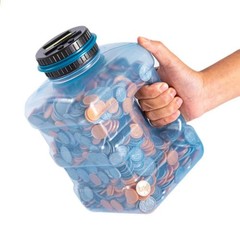 4.2L Piggy Bank Large Coin Money Counter Jar LCD Display For US Coins Adults
