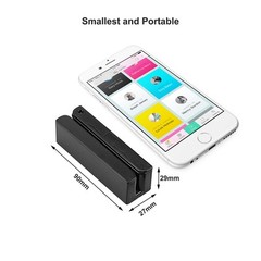 MSR90 USB Swipe Magnetic Credit Card Reader 3 Tracks Mini Smart Card Reader