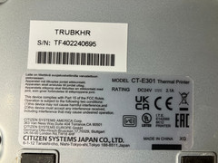 CITIZEN SYSTEMS CT-E301 USB Ethernet RS-232C POS THERMAL PRINTER w/ Power Supply