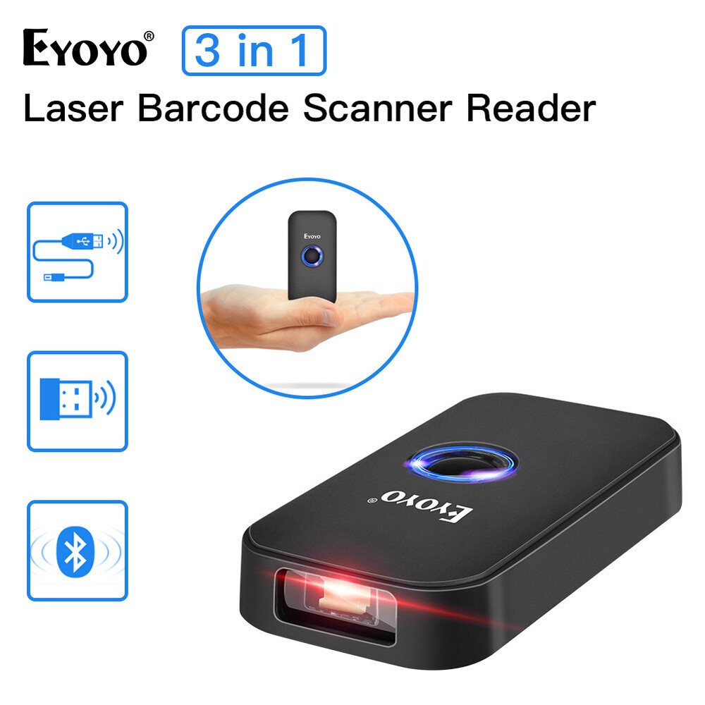 Eyoyo Mini high density bluetooth barcode scanner For Windows Android iOS Tablet