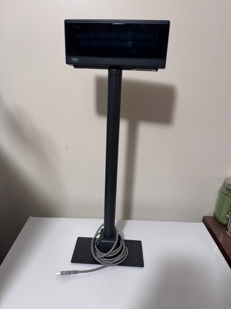 Logic Controls Customer Pole Display LD9900UP-GY-CM USB, Black