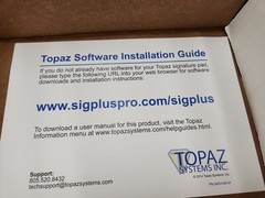 TOPAZ Systems T-LBK462-BSB-R Signature Pad with Stylus Pen Renewed