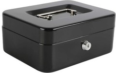 Portable Medium Cash Box with Key Lock and Sturdy Handle – 7.87″ x 6.30″