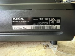 Casio PCR-T280 Electronic Cash Register w/ Receipt Printer, Lockable Drawer