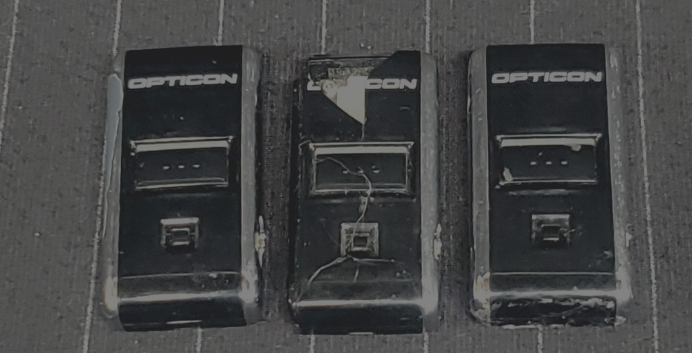 Lot of 3 Opticon USB Companion Scanners OPN-2006~PARTS ONLY~SEE PHOTOS