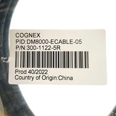 Cognex DM8000-ECABLE-05 Dataman Barcode Reader Scanner Ethernet Cable, 5m, RJ45