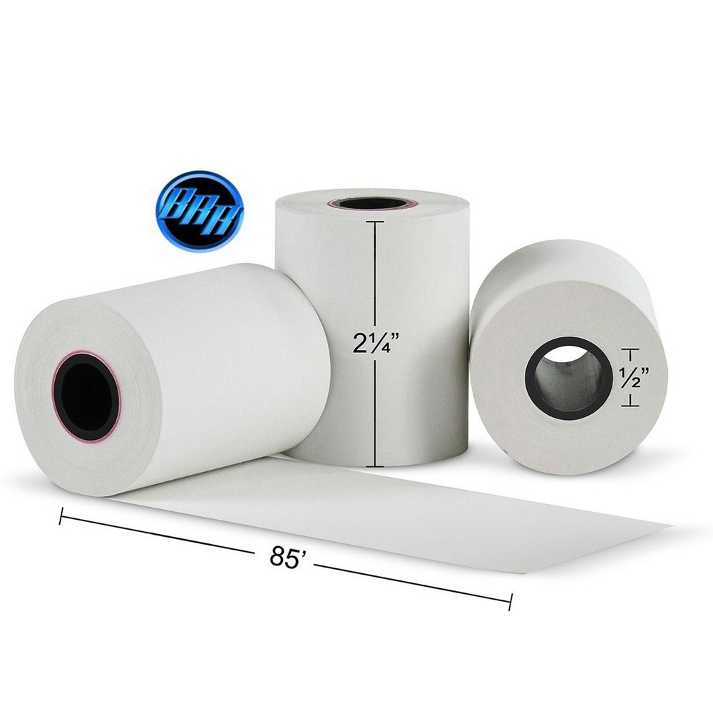 2 1/4″ X 85′ THERMAL PAPER 50 ROLLS PREMIUM FD130 THERMAL PAPER BPA FREE