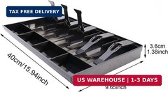 Cash Money Tray Replacement 5 Bill/ 4 Coin Drawer Register Insert Tray Storage C