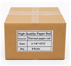 3 1/8″ x 815′ Heavy Thermal ATM Paper (8 Rolls)