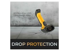 Adesso Bluetooth & 2.4Ghz Wireless Waterproof 2D Barcode Scanner Nuscan5200
