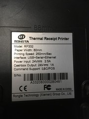 Rongta POS Printer, 80mm USB Thermal Receipt Printer w/ Power pack RP332 EUC