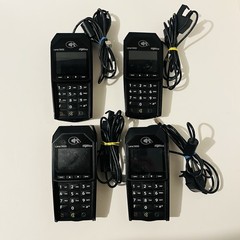 Lot of 4 Ingenico Lane/3000 Credit Card Reader Terminals Tested No Power Supply