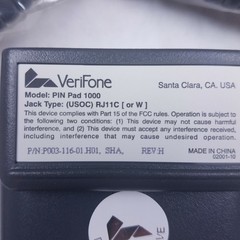 VeriFone Pin Pad 1000 P003-116-01.H01 Rev H