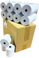 24 Pack 1Ply Bond Receipt Paper Rolls 3 x 150 White Paper Kitchen Impact Printer