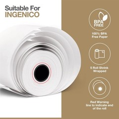 Thermal Paper Rolls for Ingenico Desk 3500, Desk 5000, Move 5000, ICT220