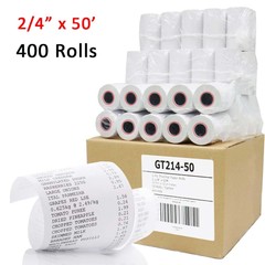400 Rolls Thermal POS Credit Card Receipt Paper 2 1/4″ x 50′ Cash Register Tape