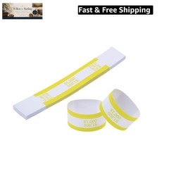 50pcs Self Sealing Cash Currency Straps Money Paper Bands Bill Wrappers Tape …