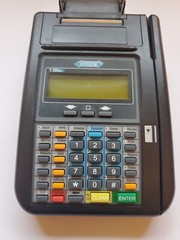 Hypercom Model T7 PLUS Credit Card Terminal Reader No Power Cord Not Included