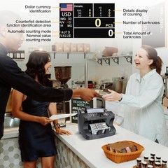 Cashtek N10 Money Counter Machine Mixed Denomination, Bill Value Counting for…