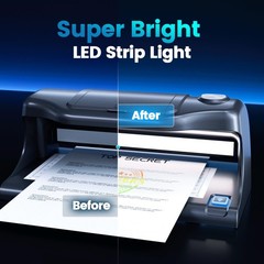 Counterfeit Bill Detector – Dual LED UV Light, 4 Security Tests, Money Checker f