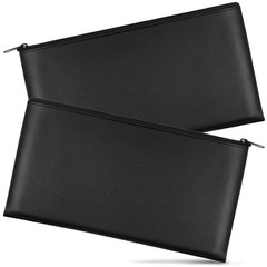 Joyberg 2 Pieces Money Bags Zipper 11X6.1 Inch Money Pouch Bank Bag Cash Bag