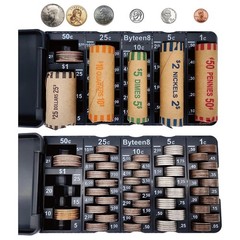 Coin Counter Coin Sorter｜2Packs Mini Coin Counter Tray Coin Sorter Tray with …