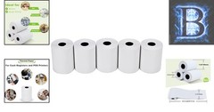 5-Pack 2 1/4″ x 50′ Thermal Paper Rolls for Cash Register and POS Systems