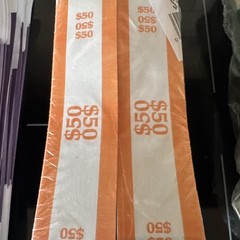 Currency Bands Self Sealing Various Bundle Straps Cash Money Bill $50 $200