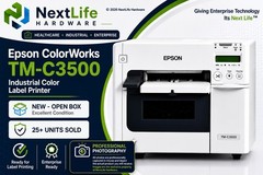 Epson ColorWorks TM-C3500 Color Inkjet Label Printer | Industrial | New Open Box